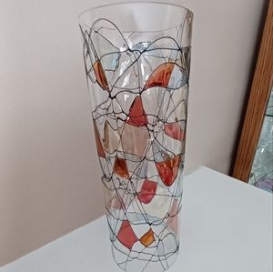 NWT Vintage PartyLite 12" Tiffany Mosaic Hurricane Shade